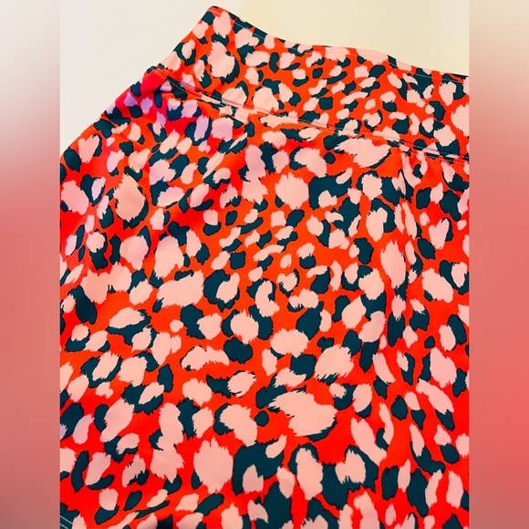 PRINCE SPORTS Skort Tennis Golf Blazing Cherry Leopard  Print Pink Grey Knit - Picture 8 of 10